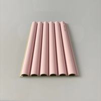 Revêtement mural en composite bois-plastique PVC pour intérieur, panneau mural WPC rainuré