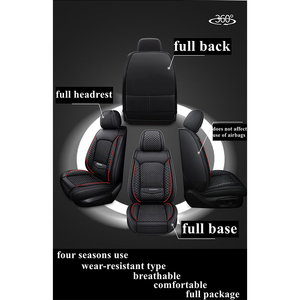Funda de Asiento de Coche Universal de Cuero de Lujo, Funda Completa para Asiento de Coche, <span class=keywords><strong>Accesorios</strong></span> para Coche - Product Image 3