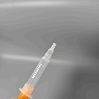 Seringue à colle jetable en plastique transparent, grande, style américain, 3cc, avec barillet de distribution