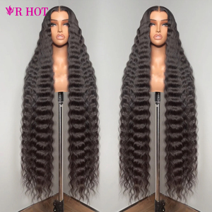 Extension <span class=keywords><strong>di</strong></span> <span class=keywords><strong>capelli</strong></span> umani ricci grezzi vietnamiti/birmani da 38-40 pollici, per una densità completa, parrucche in <span class=keywords><strong>capelli</strong></span> umani senza colla con frontale in pizzo HD 13x4 - Product Image 2