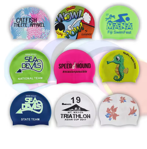Gorro de Natación de Silicona con Logotipo Personalizado, Diseño Impermeable, Directo de Fábrica, para Adultos y Niños - Product Image 2