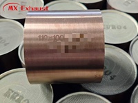 Euro3, Euro4, Euro5 Katalis Logam Mulia Konverter Katalitik 300 Sel, 400 Sel, 500 Sel Baja Tahan Karat 441