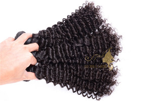 Extensions de <span class=keywords><strong>cheveux</strong></span> ondulés de qualité 18A # Extensions de <span class=keywords><strong>cheveux</strong></span> humains vierges 1B Noir Naturel, mèches brutes alignées avec la cuticule, provenant d'un seul donneur - Product Image 4
