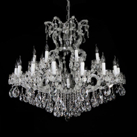 Lustre en cristal K9 de luxe à LED Maria Theresa pour salon, chambre à coucher, mariage, décoration intérieure