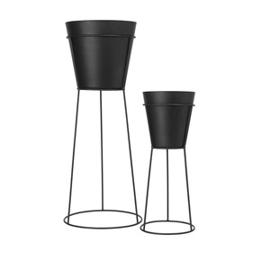 Maceta de Metal marfil, soporte de Metal negro personalizable para interior y exterior, decoración del hogar, nueva condición, colgante, vivero, soporte perfecto para plantas - Product Image 3