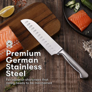Hot Sale 19-Piece Stainless Steel Hollow Handle Cutlery <b>Set</b> Stainless Steel Kitchen <b>Knife</b> <b>Set</b> with Wooden Block - Product Image 4