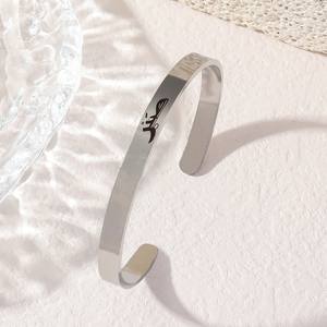 Bracelets en acier inoxydable plaqué or 18 carats Pvd 316 arabe islamique musulman Allah Religion - Product Image 3