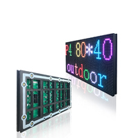 Panel Video Wall LED Iklan Luar Ruangan 3840HZ P4 Kecerahan Tinggi Tahan Air DCI-P3 95%  Dukungan HDR Layar Terpisah Cerdas