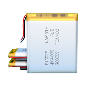 방폭 503035 <span class=keywords><strong>500mah</strong></span> 미니 리튬 폴리머 셀 <span class=keywords><strong>3.7V</strong></span>-li-po 배터리 - Product Image 5