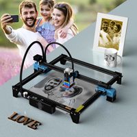 Machine de gravure et de découpe laser portable mini 5,5 W, découpeuse laser de bureau DIY pour bois, métal, verre