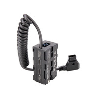 D-TAP NP-F550/970 moniteur de batterie factice double face sans fil lumière LED Transmission vidéo V-Mount alimentation accessoires de caméra