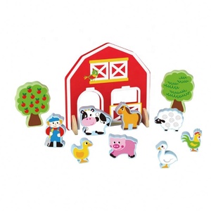 Vente en gros MDF Montessori Jouets éducatifs en bois Happy Farm <span class=keywords><strong>Animaux</strong></span> assortis - Product Image 4