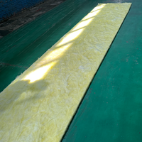 Rouleaux de laine de verre FSK double face de 150 mm pour toiture et mur métalliques de bâtiments commerciaux, isolation en fibre de verre recyclée de 12 kg, installation facile