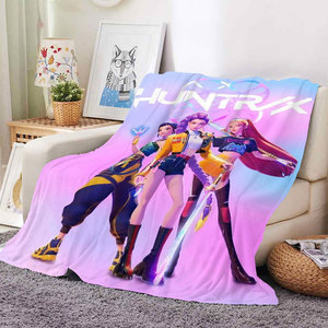 Couverture polaire en flanelle personnalisée style dessin animé coréen, idéale pour la décoration de chambre, les siestes d'étudiants et les voyages en voiture – Vente en gros - Product Image 2