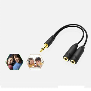 Câble audio double femelle 2026 Y 3,5 mm, 1 mâle vers 2 pour écouteurs, casques, MP3, MP4, adaptateur <span class=keywords><strong>jack</strong></span> stéréo - Product Image 4