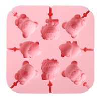 Vente flash : Moule à chocolat en silicone, moules à gâteau en silicone, moule à chocolat en forme d'animal en silicone