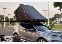 Tente de toit triangulaire en aluminium à ouverture automatique pour camping familial en plein air, quatre saisons, double couche, >3000 mm