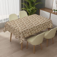 Nappe en plastique RNPT, rouleau de nappe rectangulaire à fleurs roses, nappe en plastique lavable, toile cirée pour la maison, nappe de mariage