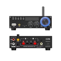 Amplificateur de puissance Hi-Fi pour voiture Lepy T2 2025, BT5.1 stéréo 2 canaux, décodage coaxial intégré, lecture de carte USB TF, aluminium