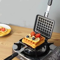 Poêle à gaufres antiadhésive pour poêle de camp Poêle à gaufres belge pour petit-déjeuner en famille Planche à pâtisserie