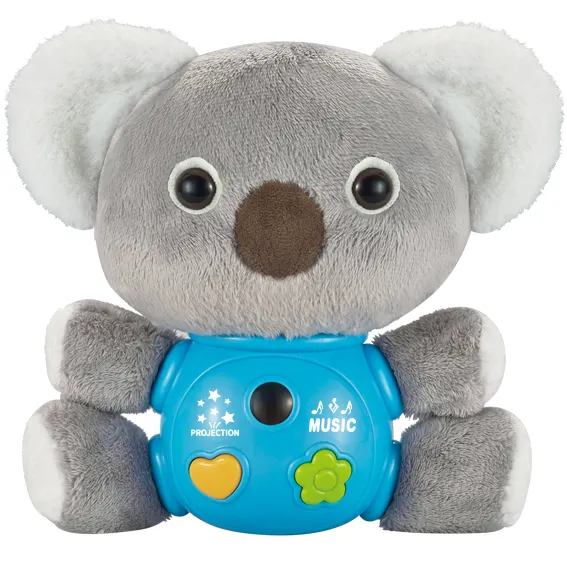 Mini ours en peluche Koala pouces, jouets d'animaux et musicaux pour nouveau-né, avec sons électriques et lumières, vente en gros