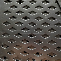 Grillage métallique perforé haute résistance, direct usine, 8mmx8mm, épaisseur 2mm, résistant aux intempéries, en acier galvanisé pour extérieur