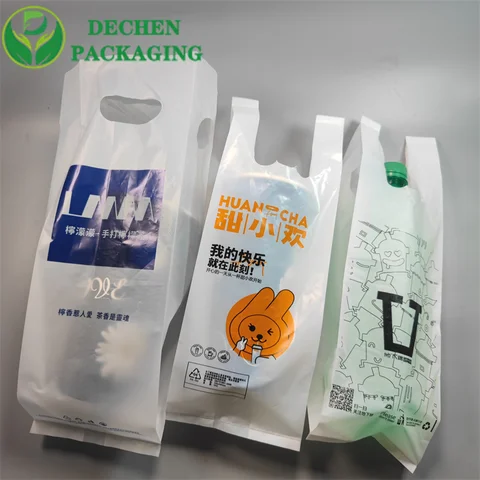 100% Biodégradable Sacs & T-Shirt Sacs personnalisés