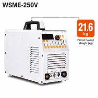 Machine à souder TIG à impulsions AC DC numérique WSME-250V 220V, soudeuse à l'aluminium avec fonction de soudage à l'arc MMA