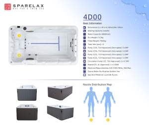 <span class=keywords><strong>Piscine</strong></span> Spa Extérieure en Acrylique 4M avec Jets de Massage, Sièges et Zone de Surf Aquatique - Product Image 2