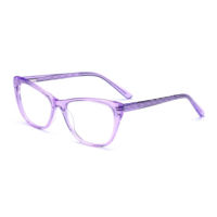 Visualmate Montures de lunettes de haute qualité Montures d'oeil de chat légères à la mode et simples Optique