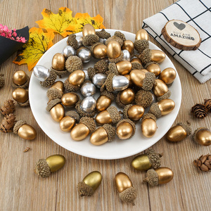 Mini-écorces d'acornes artificielles en mousse pour la décoration artisanale automne-hiver, parfaites pour la remise des diplômes et la fête des pères - Product Image 5