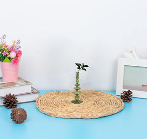 Candelabro de vidriera romántico nórdico hecho a medida candelabro de cristal verde - Product Image 4