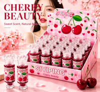 Siyiping – Lot de 24 gloss à lèvres cerise personnalisés, longue tenue, imperméables, teintes à lèvres liquides, cosmétiques en gros sous marque privée