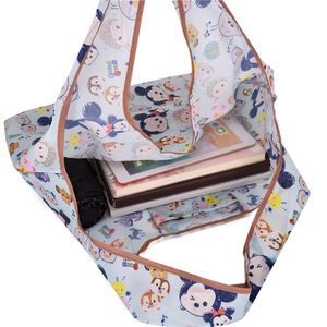 Bolsa de Compras Plegable Grande, Bolso Tote Portátil, Bolso de Mano para Mujer, Vertical, Gran Capacidad, para Viajes y Compras - Product Image 4