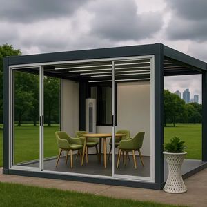 Gazebo y Pabellón de Jardín Personalizados de Aluminio Impermeable para Exteriores con Doble Vidrio Templado Anticorrosión y Ecológico - Product Image 4
