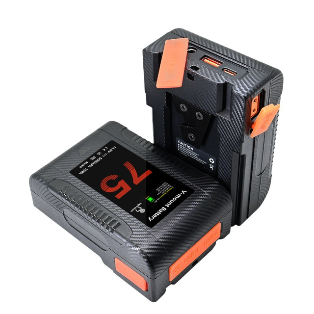 V Mount Battery V Lock Battery Support PD 75W Charger D-Tap/USB-A/USB-C/BP Output 5080mAh 14.8V for Video Camera Stock