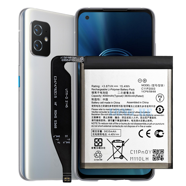 OEM High Quality New ASUS Zenfone 8 Zenfone 8 Mini 5G ZS590KS I006D Mobile Phone Repair Battery C11P2003 in Stock