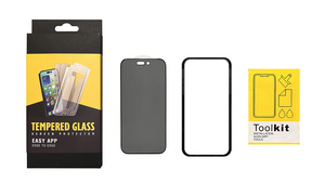 Protection d'écran en verre trempé 2.5D 9H avec colle intégrale, anti-espion et confidentialité pour iPhone 12 13 14 15 16 17 Pro Max Plus - Product Image 4