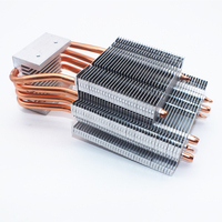 Radiateur à ailettes de haute qualité pour boîtier de jonction électrique, avec surface nickelée et tube thermique, pour applications automobiles et projecteurs, certifié ISO9001