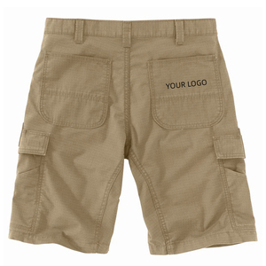 Factory Customized <strong>Work</strong> Wear <strong>Stretch</strong> Relaxed Fit Ripstop Khaki Cargo Duck Canvas Baggy <strong>Work</strong> <strong>Shorts</strong> for Men - Product Image 2