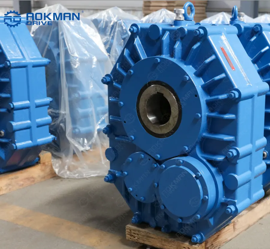 Aokman sürücü ZJY serisi şaft montaj dişli kutusu hız düşürücü inşaat makineleri için