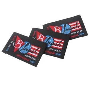 Kết thúc gấp dệt may Twill chăm sóc quần áo <span class=keywords><strong>tag</strong></span> may trên tùy chỉnh cá nhân Logo bông vải in nhãn dệt Nhãn quần áo - Product Image 5