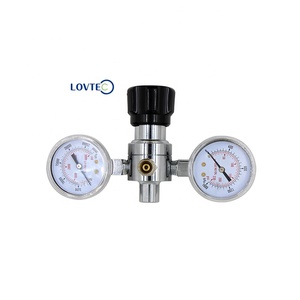 Válvula Reductora de Presión Lovtec, Regulador de Gas de Doble Etapa de Grado Laboratorio para Oxígeno con Manómetro para Primeros Auxilios y Transferencia - Product Image 5