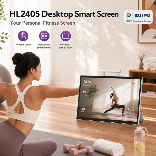 Smart Display 24 Inch 1080P Multi-Touch Built-in 5000mAh Battery HDMI USB Interface Wireless Cast for Home Travel