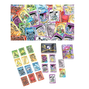 <span class=keywords><strong>Jeu</strong></span> de cartes interactif exclusif transfrontalier : Puzzle de détection de virus en papier, <span class=keywords><strong>jeu</strong></span> familial espagnol en stock - Product Image 5