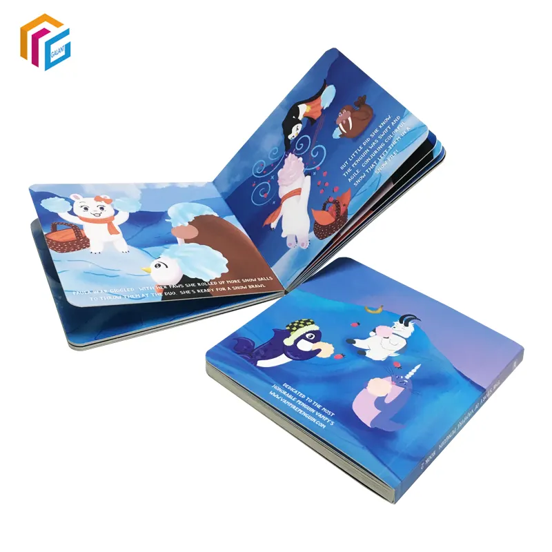 Aangepaste Print Full Color Board Boekdrukservice Voor Kinderen Board Books Drukkerij