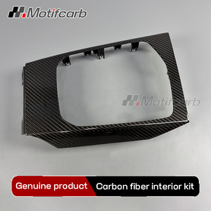 Pour BMW Série 3 4 G20 G21 G22 G26 I3 I4 2019-2025 : Amélioration des accessoires intérieurs de la console centrale de voiture en fibre de carbone véritable brillante - Product Image 3