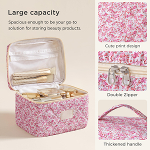 Cute Floral Coquette Aesthetic Toiletry <b>Bag</b> Make up Cosmetic <b>Bag</b> for Women Toiletry Travel Make up Organizer <b>Bag</b> - Product Image 3