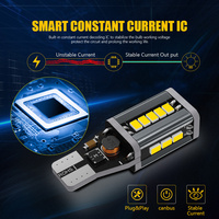 T15 LED voiture W16W 921 5W Super lumineux 3020 SMD Canbus rouge ambre blanc 6000K 3000K aucune erreur 10-30V LED feu arrière ampoule de recul
