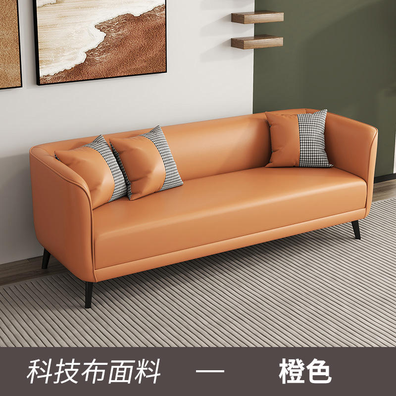 เบาะรองนั่งฟองน้ำหุ้มผ้าเทคโนโลยีสีส้ม